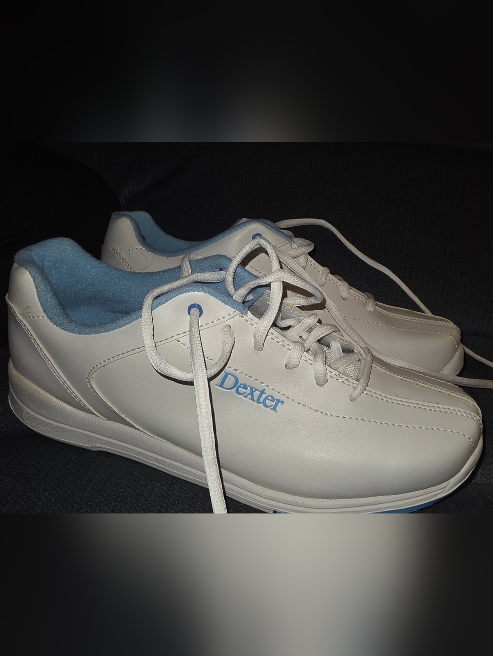 Dexter Women's Bowling Shoe White & Light Blue